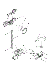 Fill And Overfill Parts parts for Kenmore Dishwasher 665.16283401 (66516283401, 665 16283401) from AppliancePartsPros.com