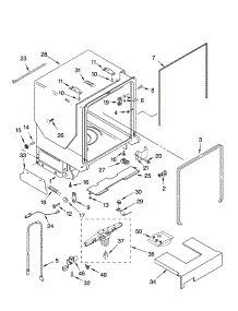 Tub And Frame Parts parts for Kenmore Dishwasher 665.16294402 (66516294402, 665 16294402) from AppliancePartsPros.com
