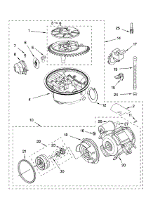 Pump And Motor Parts parts for Kenmore Dishwasher 665.16363301 (66516363301, 665 16363301) from AppliancePartsPros.com