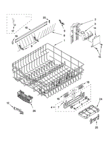 Upper Rack And Track Parts parts for Kenmore Dishwasher 665.16379300 (66516379300, 665 16379300) from AppliancePartsPros.com