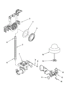 Fill And Overfill Parts parts for Kenmore Dishwasher 665.16492300 (66516492300, 665 16492300) from AppliancePartsPros.com
