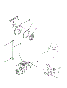 Fill And Overfill Parts parts for Kenmore Dishwasher 665.16512200 (66516512200, 665 16512200) from AppliancePartsPros.com