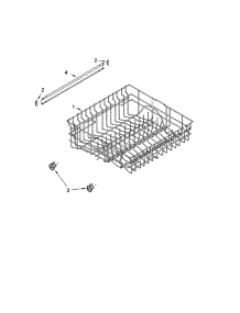 Upper Rack And Track parts for Kenmore Dishwasher 665.16552200 (66516552200, 665 16552200) from AppliancePartsPros.com