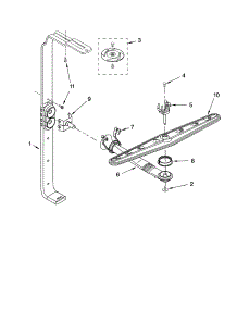 Upper Wash And Rinse Parts parts for Kenmore Dishwasher 665.16559202 (66516559202, 665 16559202) from AppliancePartsPros.com