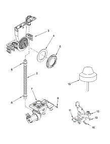 Fill And Overfill Parts parts for Kenmore Dishwasher 665.16602301 (66516602301, 665 16602301) from AppliancePartsPros.com