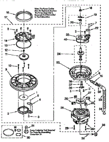 Pump And Motor parts for Kenmore Dishwasher 665.16625690 (66516625690, 665 16625690) from AppliancePartsPros.com