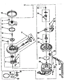 Pump And Motor Parts parts for Kenmore Dishwasher 665.1664990 (6651664990, 665 1664990) from AppliancePartsPros.com