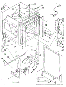 Tub parts for Kenmore Dishwasher 665.1669580 (6651669580, 665 1669580) from AppliancePartsPros.com