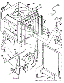 Tub parts for Kenmore Dishwasher 665.1670592 (6651670592, 665 1670592) from AppliancePartsPros.com