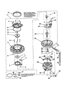 Pump And Motor parts for Kenmore Dishwasher 665.16734000 (66516734000, 665 16734000) from AppliancePartsPros.com