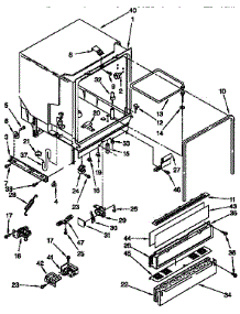 Tub Assembly Parts parts for Kenmore Dishwasher 665.1674190 (6651674190, 665 1674190) from AppliancePartsPros.com