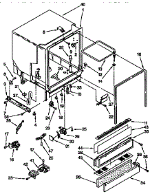 Tub Assembly parts for Kenmore Dishwasher 665.1674991 (6651674991, 665 1674991) from AppliancePartsPros.com