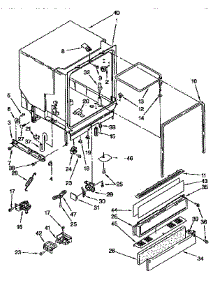 Tub Assembly parts for Kenmore Dishwasher 665.1674994 (6651674994, 665 1674994) from AppliancePartsPros.com