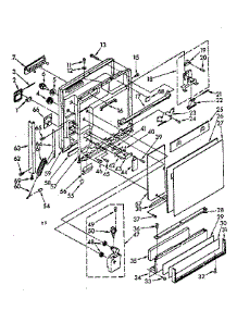 Door And Toe Panel Parts parts for Kenmore Dishwasher 665.1677580 (6651677580, 665 1677580) from AppliancePartsPros.com