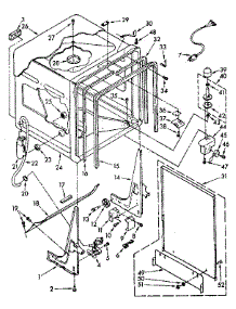 Tub parts for Kenmore Dishwasher 665.1678580 (6651678580, 665 1678580) from AppliancePartsPros.com