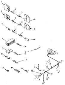 Wiring Harness parts for Kenmore Dishwasher 665.1678583 (6651678583, 665 1678583) from AppliancePartsPros.com