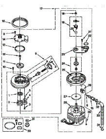 Pump And Motor Parts parts for Kenmore Dishwasher 665.1681592 (6651681592, 665 1681592) from AppliancePartsPros.com