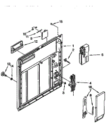 Inner Door parts for Kenmore Dishwasher 665.1684991 (6651684991, 665 1684991) from AppliancePartsPros.com