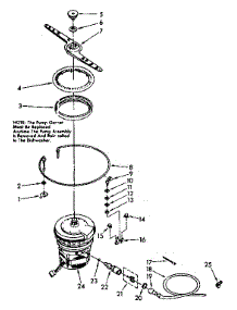 Heater, Pump And Lower Sprayarm parts for Kenmore Dishwasher 665.1687580 (6651687580, 665 1687580) from AppliancePartsPros.com