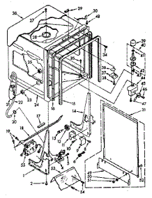 Tub parts for Kenmore Dishwasher 665.1687581 (6651687581, 665 1687581) from AppliancePartsPros.com