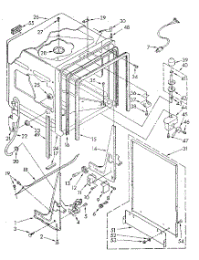 Tub parts for Kenmore Dishwasher 665.1688582 (6651688582, 665 1688582) from AppliancePartsPros.com