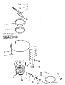 Heater, Pump And Lower Sprayarm parts for Kenmore Dishwasher 665.1688582 (6651688582, 665 1688582) from AppliancePartsPros.com