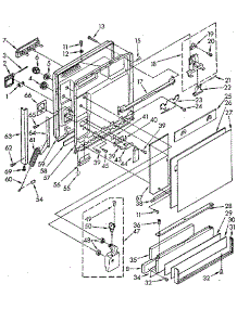 Door And Toe Panel parts for Kenmore Dishwasher 665.1690191 (6651690191, 665 1690191) from AppliancePartsPros.com