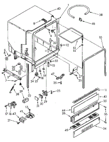Tub Assembly parts for Kenmore Dishwasher 665.1691190 (6651691190, 665 1691190) from AppliancePartsPros.com
