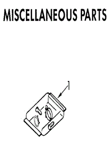 Miscellaneous parts for Kenmore Dishwasher 665.1691191 (6651691191, 665 1691191) from AppliancePartsPros.com