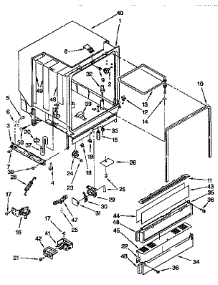 Tub Assembly parts for Kenmore Dishwasher 665.1694192 (6651694192, 665 1694192) from AppliancePartsPros.com