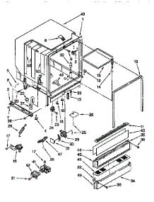 Tub Assembly parts for Kenmore Dishwasher 665.1694992 (6651694992, 665 1694992) from AppliancePartsPros.com