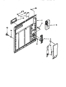 Inner Door parts for Kenmore Dishwasher 665.1694993 (6651694993, 665 1694993) from AppliancePartsPros.com