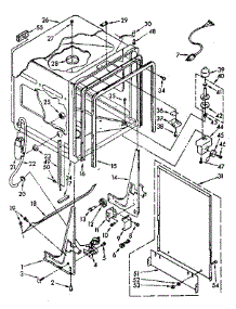 Tub Parts parts for Kenmore Dishwasher 665.1696582 (6651696582, 665 1696582) from AppliancePartsPros.com