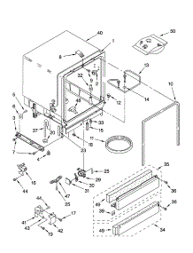 Tub Assembly Parts parts for Kenmore Dishwasher 665.17004400 (66517004400, 665 17004400) from AppliancePartsPros.com