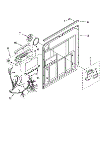 Door And Latch Parts parts for Kenmore Dishwasher 665.17012401 (66517012401, 665 17012401) from AppliancePartsPros.com