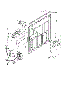 Door And Latch Parts parts for Kenmore Dishwasher 665.17029403 (66517029403, 665 17029403) from AppliancePartsPros.com