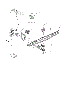 Upper Wash And Rinse Parts parts for Kenmore Dishwasher 665.17362301 (66517362301, 665 17362301) from AppliancePartsPros.com