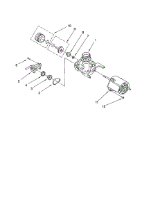 Pump And Motor parts for Kenmore Dishwasher 665.17439001 (66517439001, 665 17439001) from AppliancePartsPros.com