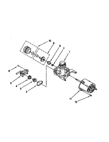 Pump And Motor parts for Kenmore Dishwasher 665.1744994 (6651744994, 665 1744994) from AppliancePartsPros.com