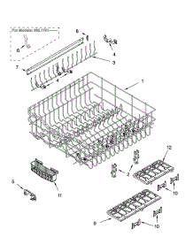 Upper Rack And Track Parts parts for Kenmore Dishwasher 665.17512200 (66517512200, 665 17512200) from AppliancePartsPros.com