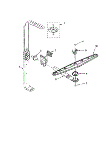 Upper Wash And Rinse parts for Kenmore Dishwasher 665.17579200 (66517579200, 665 17579200) from AppliancePartsPros.com