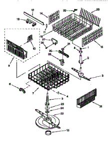 Dishrack parts for Kenmore Dishwasher 665.17621690 (66517621690, 665 17621690) from AppliancePartsPros.com