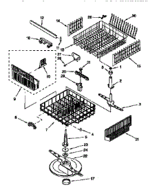 Dishrack parts for Kenmore Dishwasher 665.17625691 (66517625691, 665 17625691) from AppliancePartsPros.com