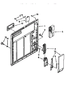 Inner Door parts for Kenmore Dishwasher 665.1765191 (6651765191, 665 1765191) from AppliancePartsPros.com
