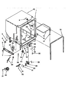 Tub Assembly parts for Kenmore Dishwasher 665.1765193 (6651765193, 665 1765193) from AppliancePartsPros.com