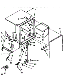 Tub Assembly Parts parts for Kenmore Dishwasher 665.1765991 (6651765991, 665 1765991) from AppliancePartsPros.com