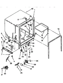 Tub Assembly parts for Kenmore Dishwasher 665.1765994 (6651765994, 665 1765994) from AppliancePartsPros.com