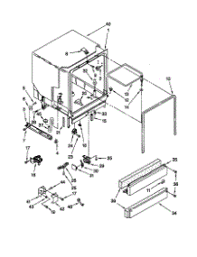 Tub Assembly parts for Kenmore Dishwasher 665.17662990 (66517662990, 665 17662990) from AppliancePartsPros.com