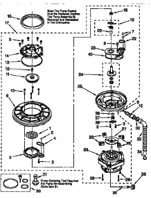 Pump And Motor parts for Kenmore Dishwasher 665.17685790 (66517685790, 665 17685790) from AppliancePartsPros.com