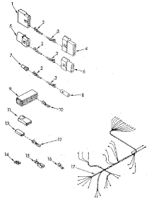 Wiring Harness parts for Kenmore Dishwasher 665.1770590 (6651770590, 665 1770590) from AppliancePartsPros.com